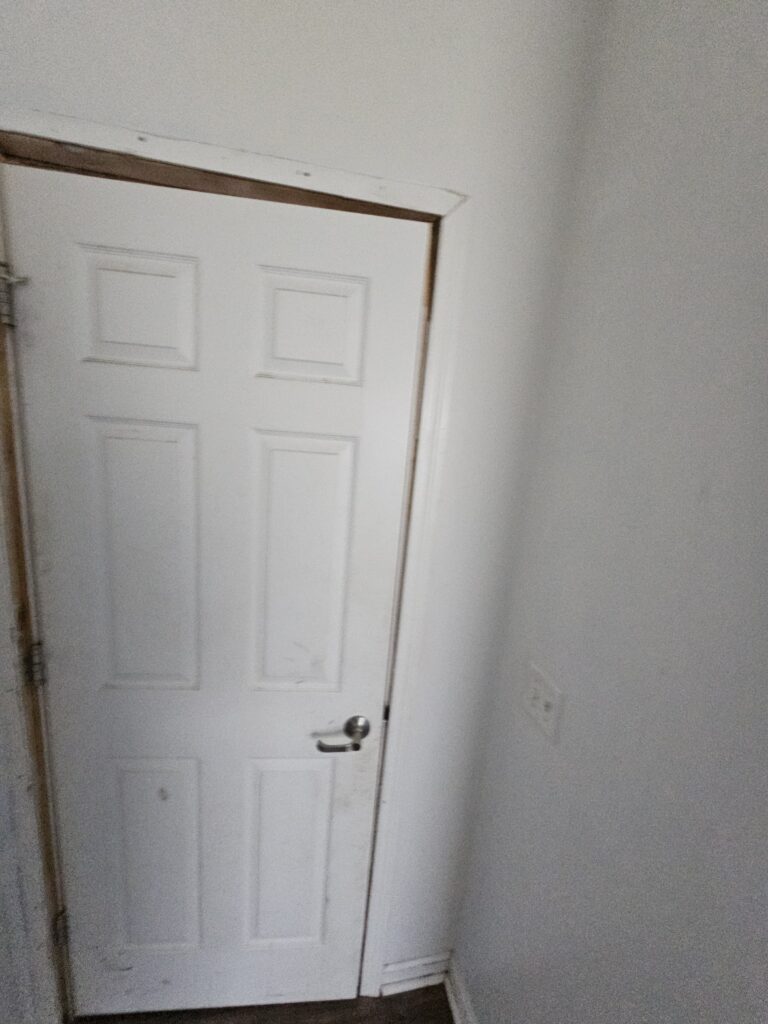 Door Needing Moulding